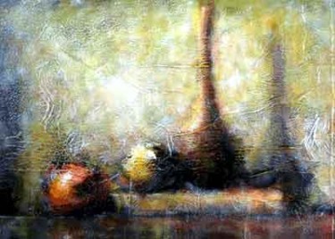 Pintura titulada "Natura morta" por Fabio Langella, Obra de arte original, Oleo