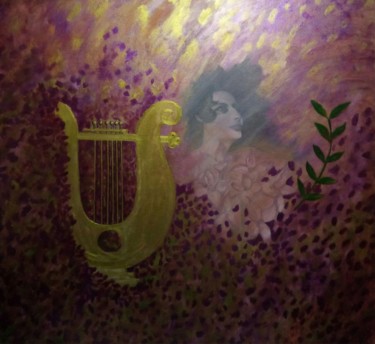 Malerei mit dem Titel "Daphne" von Fabiola Porras, Original-Kunstwerk, Acryl