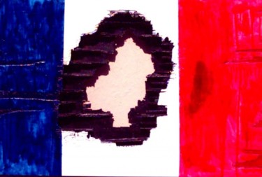 Pintura titulada "liberté,egalité,fra…" por Fabio Meezi, Obra de arte original