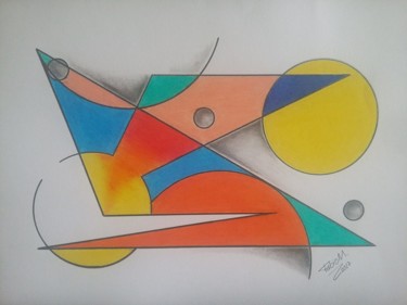 Рисунок под названием "Voar" - Fábio Moraes Art, Подлинное произведение искусства, Графит