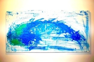 Painting titled "fossil" by Fabolito, Original Artwork
