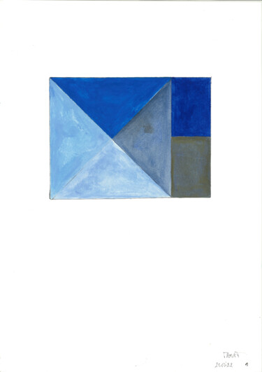 Peinture intitulée "Geometrique n°1" par Fabrice Amat, Œuvre d'art originale, Acrylique