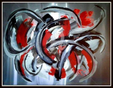 Peinture intitulée "au bout de l'infini" par Burton Reflet D'Âme, Œuvre d'art originale, Acrylique