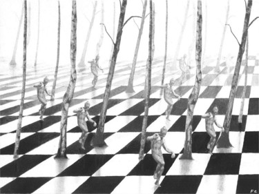 Arts numériques intitulée "Danse avec les faun…" par Fabrice Cadet, Œuvre d'art originale