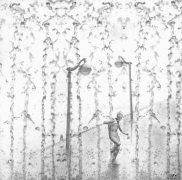 Arts numériques intitulée "La danse de la pluie" par Fabrice Cadet, Œuvre d'art originale