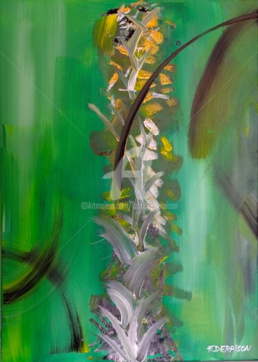 Peinture intitulée "En vert et contre t…" par Fabrice Deraison, Œuvre d'art originale, Acrylique