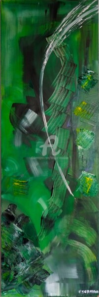 Pittura intitolato "Pugilat" da Fabrice Deraison, Opera d'arte originale, Acrilico
