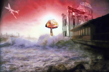 Digital Arts titled "Hiroshima" by Fabrice Fouarge, Original Artwork, Digital Painting