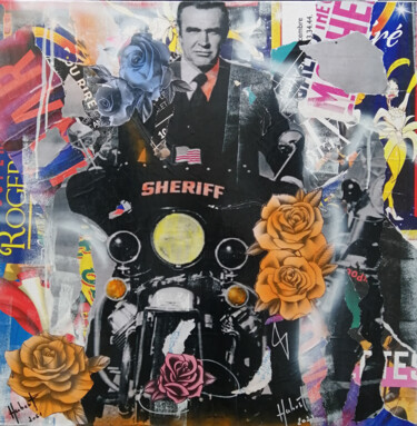 Collages getiteld "James Bond" door Fabrice Hubert, Origineel Kunstwerk, Collages