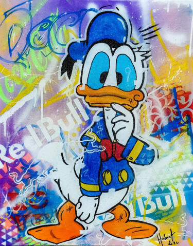 Painting titled "Donald" by Fabrice Hubert, Original Artwork, Acrylic