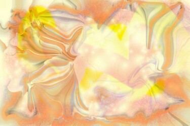 Digital Arts titled "Orange" by Fabrice Huguenin-Virchaux, Original Artwork, Digital Painting