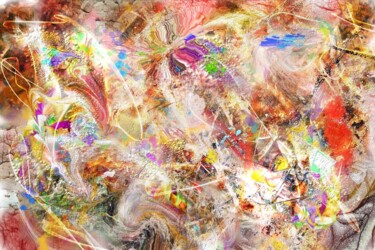 Цифровое искусство под названием "Lacets" - Fabrice Huguenin-Virchaux, Подлинное произведение искусства, Цифровая живопись