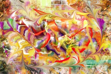 Digital Arts titled "Aléas" by Fabrice Huguenin-Virchaux, Original Artwork, Digital Painting