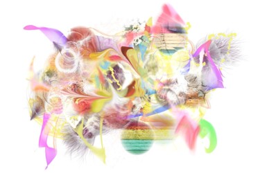Arte digitale intitolato "Fantasme" da Fabrice Huguenin-Virchaux, Opera d'arte originale, Pittura digitale