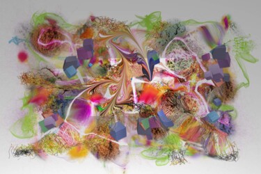 Arts numériques intitulée "Ombres" par Fabrice Huguenin-Virchaux, Œuvre d'art originale, Peinture numérique