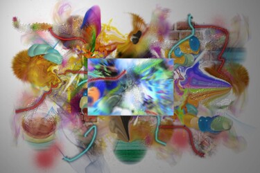 Digital Arts με τίτλο "Négatif" από Fabrice Huguenin-Virchaux, Αυθεντικά έργα τέχνης, Ψηφιακή ζωγραφική