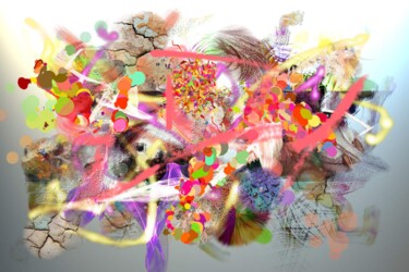 Arts numériques intitulée "Effervescence" par Fabrice Huguenin-Virchaux, Œuvre d'art originale, Peinture numérique
