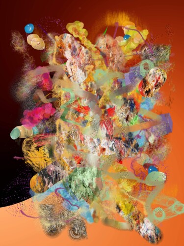 Цифровое искусство под названием "Réminiscence" - Fabrice Huguenin-Virchaux, Подлинное произведение искусства, 2D Цифровая Р…