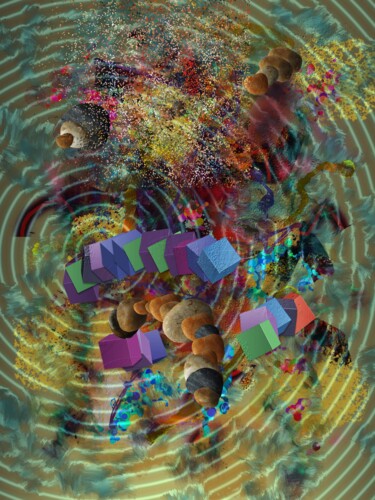 Arts numériques intitulée "Torsade" par Fabrice Huguenin-Virchaux, Œuvre d'art originale, Travail numérique 2D
