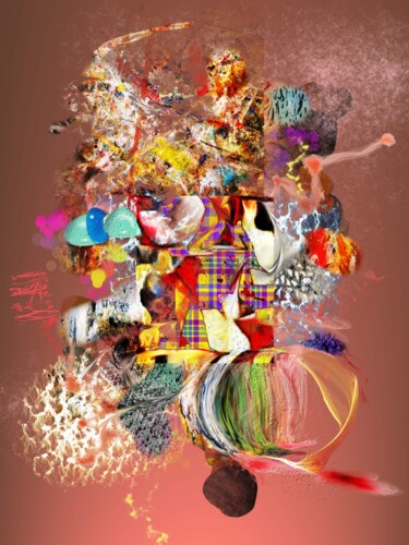 Arts numériques intitulée "Raffinement" par Fabrice Huguenin-Virchaux, Œuvre d'art originale, Travail numérique 2D