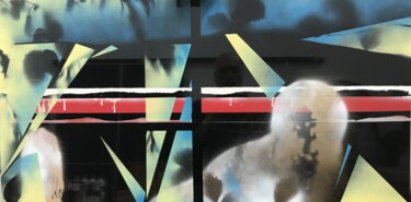 Painting titled "SÉRIE "Symphonie Fr…" by Fabrice Kocurek, Original Artwork, Spray paint Mounted on Aluminium