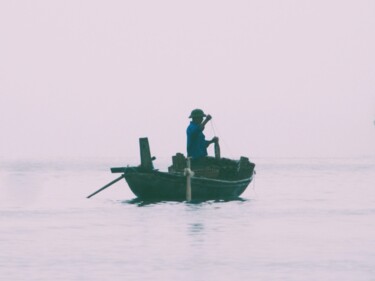 Fotografia intitulada "Le pêcheur" por Fabrice Meslin (Fabzoo), Obras de arte originais, Fotografia digital