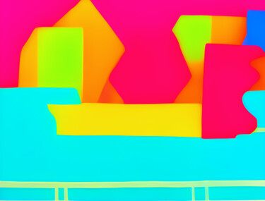 Arts numériques intitulée "Baie d'Ha Long Pop" par Fabrice Meslin (Fabzoo), Œuvre d'art originale, Image générée par l'IA