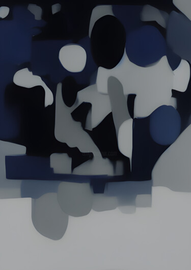 Arte digitale intitolato "Cité grise" da Fabrice Meslin (Fabzoo), Opera d'arte originale, Immagine generata dall'IA