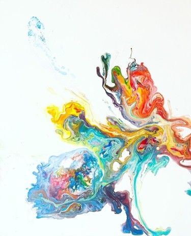 Peinture intitulée "Primary colors" par Fabrice Anglade, Œuvre d'art originale, Acrylique Monté sur Châssis en bois