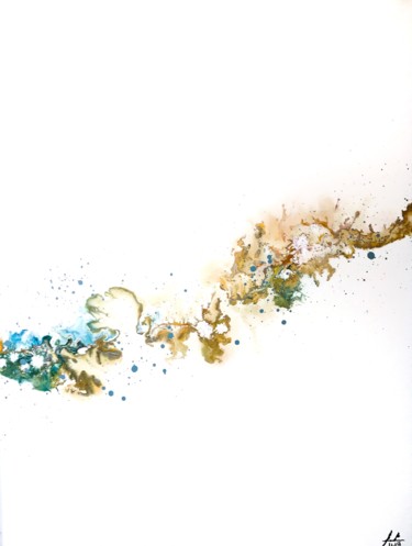 Картина под названием "Terre" - Fabrice Anglade, Подлинное произведение искусства, Акрил Установлен на Деревянная рама для н…