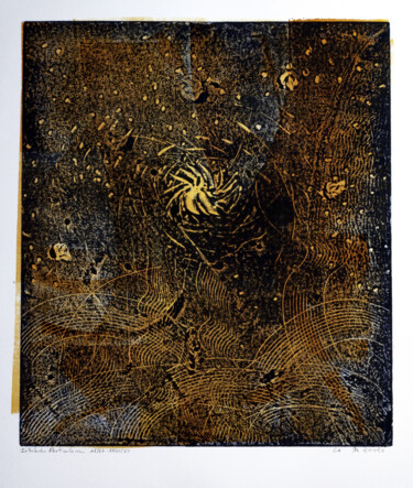 Incisioni, stampe intitolato "Interlude Particula…" da Fabrice Rivière, Opera d'arte originale, Monotipo