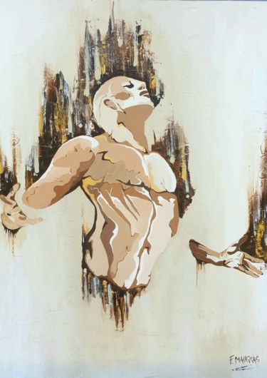 Peinture intitulée "Libération" par Fabrice Maugras, Œuvre d'art originale, Acrylique Monté sur Châssis en bois