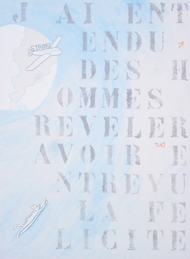 Peinture intitulée "J'ai entendu des ho…" par Fabrice Réhel, Œuvre d'art originale, Acrylique