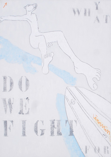 Peinture intitulée "why-do-we-fight-100…" par Fabrice Réhel, Œuvre d'art originale