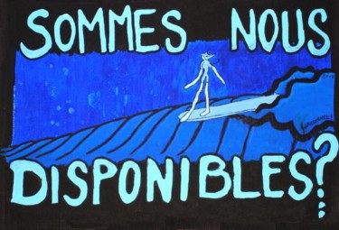 Drawing titled "Sommes-nous disponi…" by Fabrice Réhel, Original Artwork