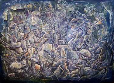 Peinture intitulée "huile sur toile 100…" par Fabrice Tylbor, Œuvre d'art originale