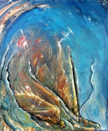 Peinture intitulée "huile sur toile 46x…" par Fabrice Tylbor, Œuvre d'art originale