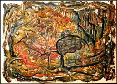Peinture intitulée "huile sur toile  50…" par Fabrice Tylbor, Œuvre d'art originale