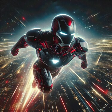 Arte digital titulada "iron man 2" por Fabricio De Souza Cabral, Obra de arte original, Imagen generada por IA