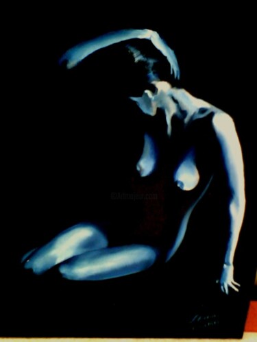 Pittura intitolato "Solitudine" da Fabrizia Tocchini, Opera d'arte originale