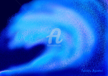 Digital Arts titled "Night Wave" by Fabrizio Agostini, Original Artwork, Digital Painting