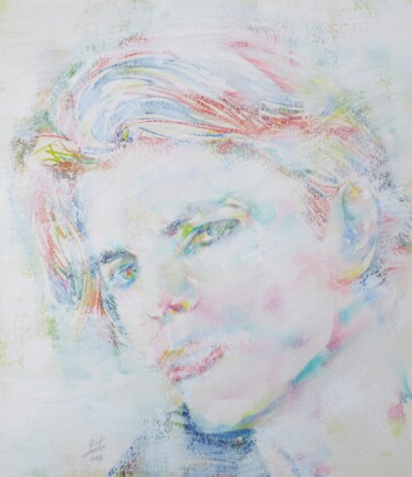 Schilderij getiteld "DAVID BOWIE waterco…" door Lautir, Origineel Kunstwerk, Acryl