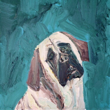 Painting titled "DOG (2010)" by Lautir, Original Artwork, Oil