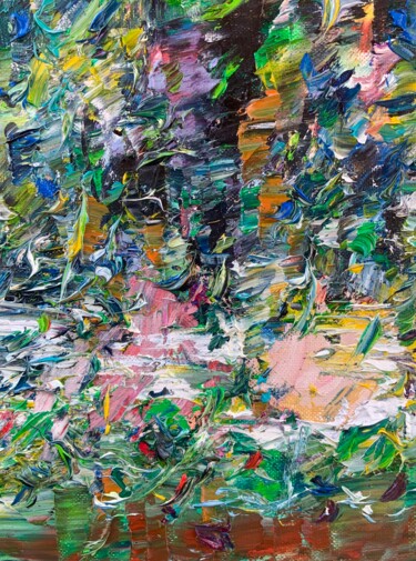 Картина под названием "THE FLEETING HOURS" - Lautir, Подлинное произведение искусства, Масло