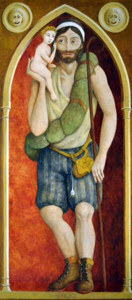 Pittura intitolato "e-REPROBUS" da Fabrizio Riccardi, Opera d'arte originale, Olio Montato su Telaio per barella in legno