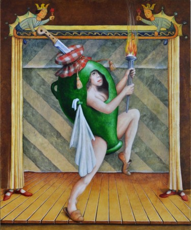 Pittura intitolato "o14-xxxiii-careme-p…" da Fabrizio Riccardi, Opera d'arte originale