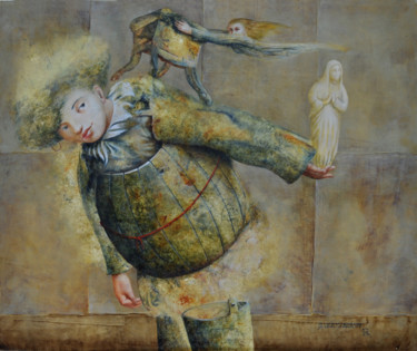 Pittura intitolato "i want" da Fabrizio Riccardi, Opera d'arte originale, Olio