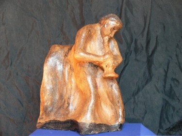 Sculpture titled "Miles" by Fabrizio Paris, Original Artwork