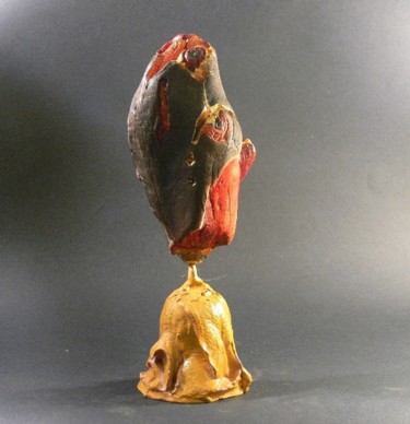 Sculpture titled "Cuore rosso" by Fabrizio Paris, Original Artwork