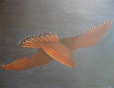 Disegno intitolato "faucon" da Fabien Bochard, Opera d'arte originale, Pastello